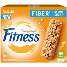 Fitness Bars Fiber Μέλι 4x20gr