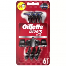 Gillette Blue 3 Plus Red 6τμχ