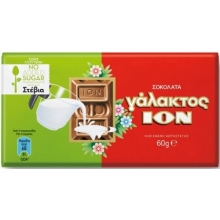 ION Σοκολάτα Γάλακτος χωρίς Γλουτένη Στέβια 60gr