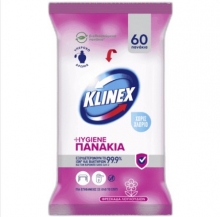 Klinex Υγρά Πανάκια Καθαρισμού Φρεσκάδα Λουλουδιών 60τεμ