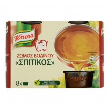 Knorr Ζωμός Σπιτικός χωρίς Γλουτένη Βοδινό 4x28gr
