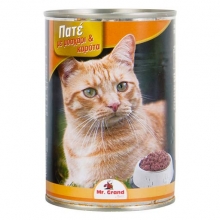 Mr Grand Γατοτροφή Πατέ Μοσχάρι - Καρότα 400gr