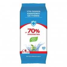 Mr Grand Υγρά Πανάκια 70% 60τμχ