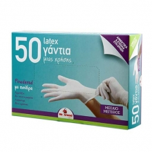 Mr Grand Γάντια Latex Μιας Χρήσης Medium 50τμχ