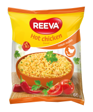 Reeva Instant Noodles με Καυτερό Κοτόπουλο 60gr