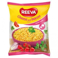 Reeva Instant Noodles με Τυρί και Μπέικον 60gr