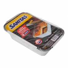 Sanitas Σκεύη Αλουμινίου S14 Tray Large With Top