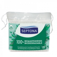 Septona Cotton Βιοδιασπόμενα 200τμχ