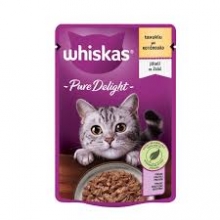 Whiskas Φακελάκι Κοτόπουλο Ζελέ 85gr