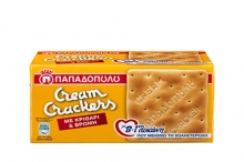 Cream Crackers Παπαδοπούλου με Κριθάρι και Βρώμη