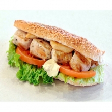 Ψωμάκι με Μπιφτέκι Λαχανικών