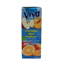 Viva Fresh Πορτοκάλι - Μήλο - Ροδάκινο 250ml