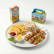 ΠΑΙΔΙΚΟ ΓΕΥΜΑ: 1 Μερίδα Σουβλάκι Κοτόπουλο με Έκπληξη