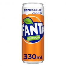 Fanta Πορτοκαλάδα Zero 330ml