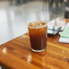 Iced White Americano Vegan