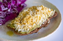 Gratted Egg Creamy Avocado Toast