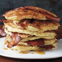 Αλμυρά Pancakes Μπέικον