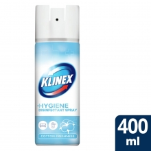 Klinex απολυμαντικό spray χωρίς χλώριο cotton freshness 400ml