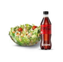 1 Σαλάτα Caesars + 1 Coca-Cola 500ml