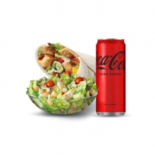 1 Extra Large Αράβικη Πίτα + 1 Σαλάτα Chef + 1 Αναψυκτικό 330ml επιλογής