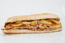 Sandwich με Διπλό Σουβλάκι Κοτόπουλο