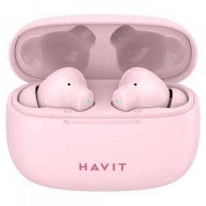 Havit  Ασύρματα Ακουστικά Bluetooth Earbuds Σε Ροζ Χρώμα αξίας 20€