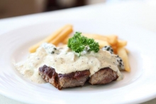 Χοιρινό με Μανιτάρια και Κρέμα Γάλακτος