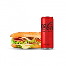 1 Sandwich επιλογής + 1 Coca-Cola 330ml ΔΩΡΟ