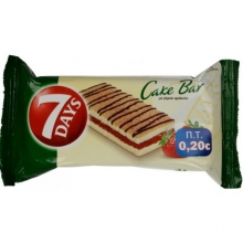 7 Days Cake Bars Φράουλα (32gr)