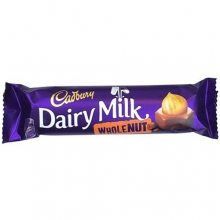 Cadbury Σοκολάτα Dairy Milk Wholenut (45gr)