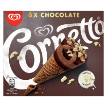 Cornetto Chocolate 6τμχ (πολυσυσκευασία)