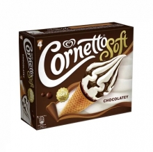Cornetto Soft Chocolatey 4τμχ (πολυσυσκευασία)