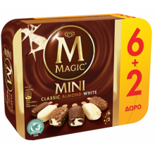 Magic Mini Classic Almond White 6+2 τμχ (πολυσυσκευασία)