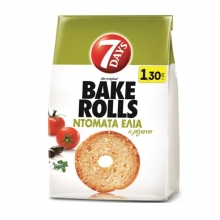 7 Days Bake Rolls Ντομάτα - Ελιά 160gr