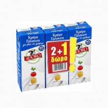 Adoro Κρέμα Γάλακτος 200ml (2+1 ΔΩΡΟ)