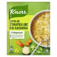 Knorr Σούπα με Ζυμαρικά Abc και Λαχανικά 82gr