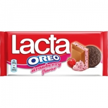 Lacta Oreo Φράουλα 105gr