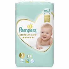 Pampers Premium Care Νο3 Jumbo (60τμχ)