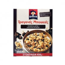 Quaker Τραγανές Μπουκιές Σοκολάτα Υγείας 450gr