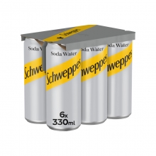 Schweppes Soda Water 6x330ml