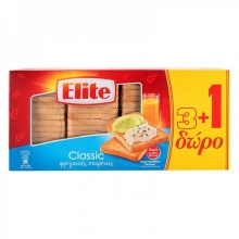 Φρυγανιές Σίτου Elite 500gr (3+1 ΔΩΡΟ)