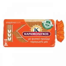 Ψωμί Τοστ Καραμολέγκος Σταρένιο 340gr