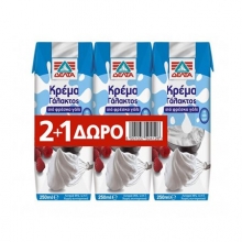 Δέλτα Κρέμα Γάλακτος 35% 250ml (2+1 ΔΩΡΟ)