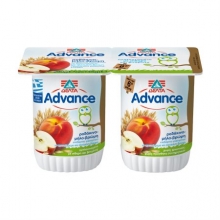 Γιαούρτι Advance Ροδάκινο - Μήλο - Βρώμη 2x145gr