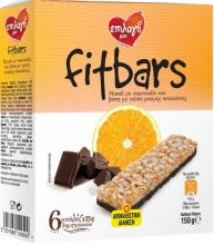 Επιλογή Μου Fitbars Πορτοκάλι και Σοκολάτα 6x25gr