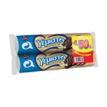 Αλλατίνη Μπισκότα Κακάο Γεμιστά με Βανίλια 2x200gr (-0.50€)