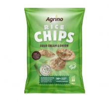 Agrino Rice Chips Sour Cream and Onion 60gr