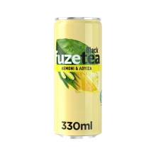FuzeTea Black Ice Tea Λεμόνι με εκχύλισμα Λουίζας 330ml