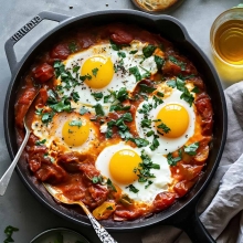 Shakshuka (ελαφρώς καυτερό)