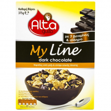 Alta Gusto Δημητριακά My Line Dark Chocolate 375gr